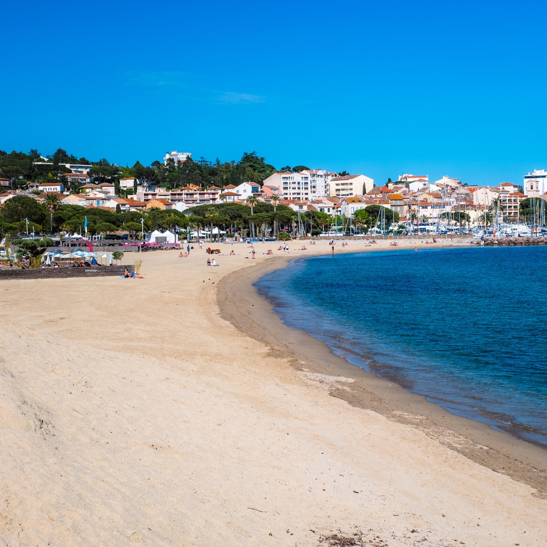 Vue de la plage de Sainte-Maxime