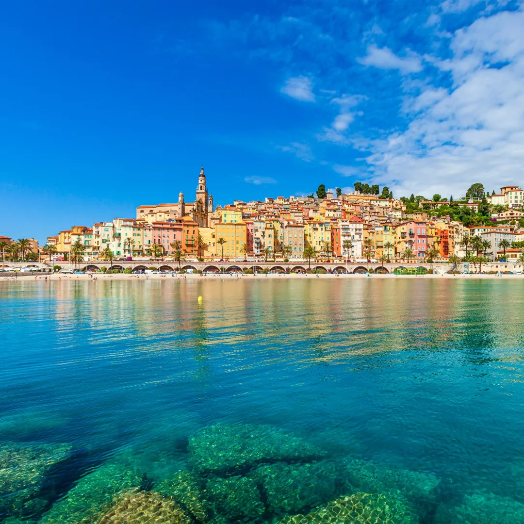 Depuis la mer, vue de Saint-Tropez