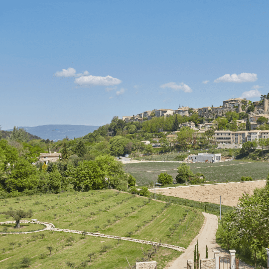 Panorama du village classé de Ménerbes.